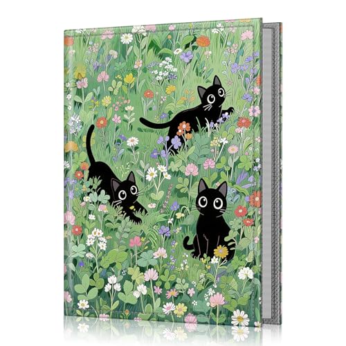 Fintie Photo Album 4x6 Photos - 52 Pockets Small Wallet Albums For Family - color: Black Cats