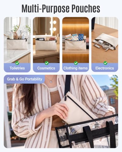 LIGHT FLIGHT 8 Set Packing Cubes for Travel, Cruise Ship Travel Essentials - color: Latte Brown
