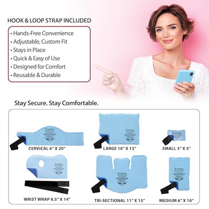 Reusable Hot & Cold Therapy Pack for Pain Relief and Injuries, Small - size: Small - 3 x 5 Inch
