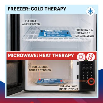 Rapid Relief Gel Ice Pack, Reusable Cold Pain Relief, Medium 5x9 Inch 1 Ct - size: 5 x 9 Inch