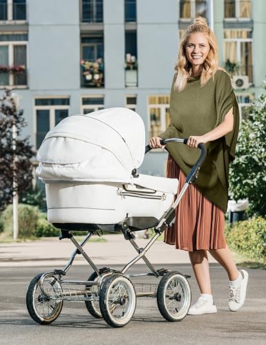 Olive Green Nursing Cover Up for Breastfeeding, Privacy Feeding Shawl - color: Olive Green