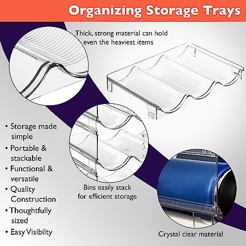 ClearSpace Water Bottle Organizer, Stackable Cabinet Storage, 8 Pack - size: 8 Pack