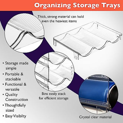 ClearSpace Water Bottle Organizer, Stackable Cabinet Storage, 8 Pack - size: 8 Pack