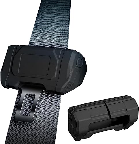 Car Universal Seat Belt Clips Cover,Seat Belt Buckle Protector for Car, Anti-Scratch Silicon Seat Belt Buckle Protector (Black, Large Size)