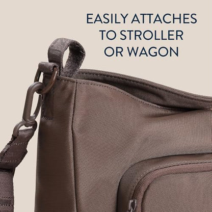 Itzy Ritzy Belong Cargo Caddy Stroller Organizer & Crossbody Bag (Mocha) - color: Mocha