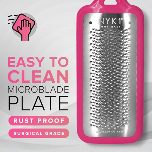 NYK1 RUSTPROOF Foot File Callus Remover for Feet | Pink - color: Pink Megafile