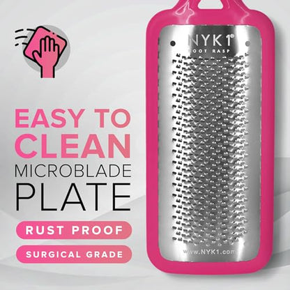 NYK1 RUSTPROOF Foot File Callus Remover for Feet | Pink - color: Pink Megafile