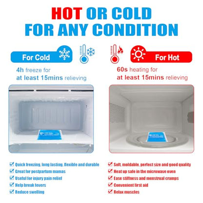 Reusable Gel Ice Packs, 4 Pack, 5.1" x 6.5" - style: 5.1" x 6.5" 4 packs