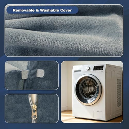 Reading Pillow for Bed with Detachable Armrests, Headrest & Lumbar Support