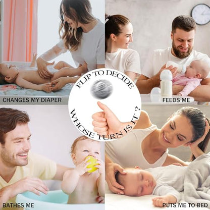 Funny Double Sided New Parents Decision Coin Pregnancy Gifts - color: Style E-Silver