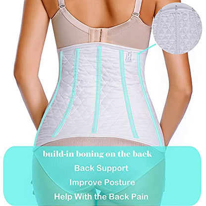 Post Belly Band Postpartum Recovery Belt Girdle Belly Binder, Cotton - size: Large