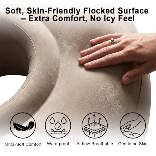 Inflatable Tummy Nest Pregnancy Pillow with Belly Hole (Gray) - color: Gray