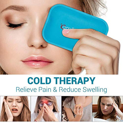 Small Ice Packs, 6 Pcs, Reusable Mini Gel Hot Cold Pack Compress for Injury - style: Small Ice Packs - 6 Pack