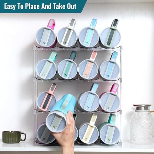 Premium Water Bottle Organizer for Stanley 40OZ & Various Bottles, Tumblers - size: 4 Tier for 16