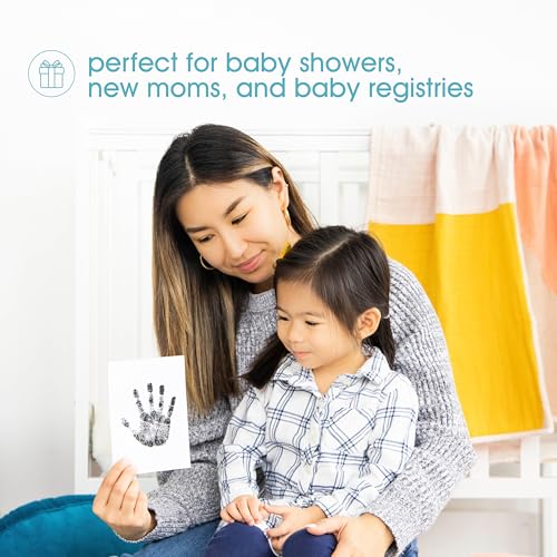 Pearhead Clean Touch Baby Ink Pad Kit, Medium/Large, 1-Pack - color: Black 1-Pack, size: Large 3” x 5”