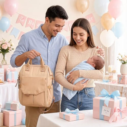 Diaper Bag with Changing Pad & Insulated Bottle Holders