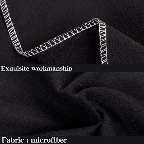 NTBAY Microfiber Body Pillowcase, 1 Pack, 20 x 54, Black - color: Black, size: Body (20" x 54")