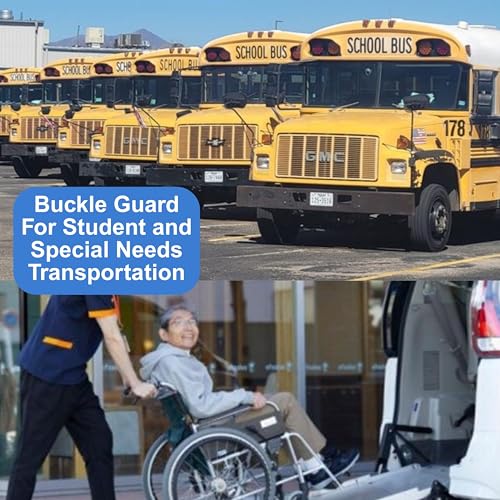 Seat Belt Lock Cover, 2 Pk for Buses & Commercial Use - color: Black 2 Pk