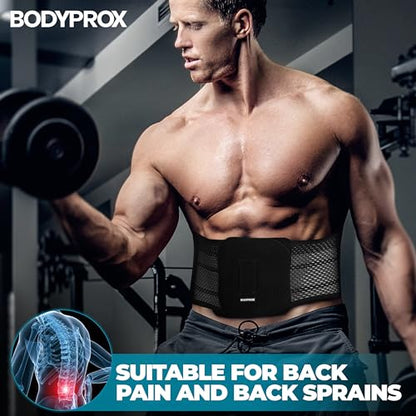 Bodyprox Breathable Back Brace, Back Support Brace for Men and Women. (X-Large) - size: X-Large