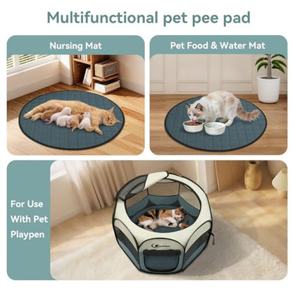 Siedihit Washable Reusable Pet Pee Pads, Absorbent Non-Slip Training Mat - size: Small - 2pack