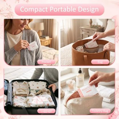 Breast Pump Cleaning Wipes, Travel Quick Clean Pump Part Wipes 60 Count - size: 1 Count (Pack of 60)