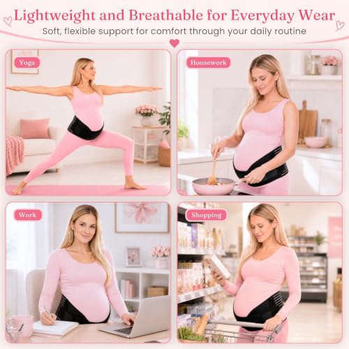 Vive Pregnancy Belly Support Band for Women - Maternity Belt - Cozy Brace - size: Medium