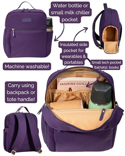 Sarah Wells Fifi Mini Breast Pump Backpack (Purple) - color: Purple