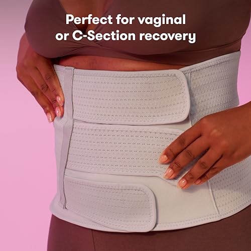 Frida Mom Belly Binder for Natural & C-Section Postpartum Recovery, 9" High