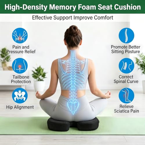 Gel Seat Cushion For Long Sitting Hip Butt Pad for Office Car Seat