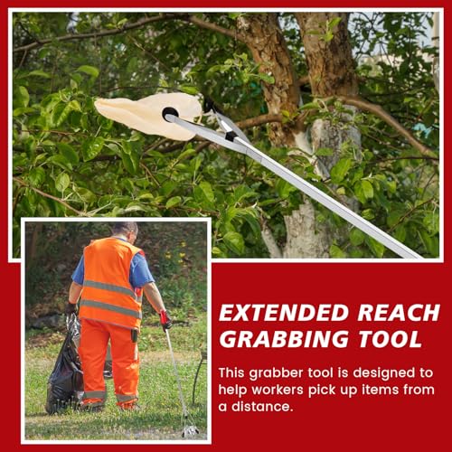 Sabary 10 Pack Suction Cup Trash Picker Grabber Tool,Red,43 Inch - color: Red, size: 43 Inch