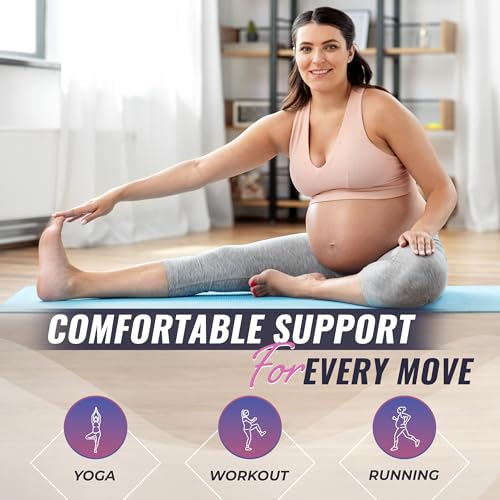 GABRIALLA Pregnancy Belly Band, Made in USA - color: White, size: Medium