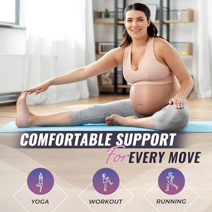 GABRIALLA Pregnancy Belly Band, Made in USA - color: White, size: Medium