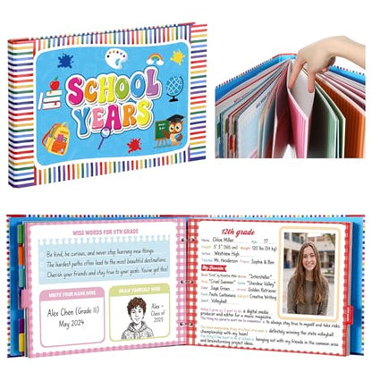 ReliThick First and Last Day of School Memory Book,Vibrant Blue - style: Vibrant Blue