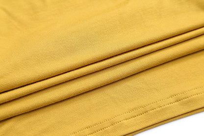OThread & Co. Women's Basic Crop Tops Stretchy Casual Scoop Neck Sleeveless Crop Tank Top - color: Mustard, size: Large