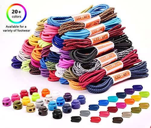 UpUGo Elastic Shoe Laces, No Tie Shoe Laces for All Ages, One Size Fit All - color: Plain Dark Tan, size: 1 pair