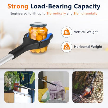 36 Inch Foldable Grabber Reacher Tool, 2 Pack for Seniors - size: Foldable 36" (2-Pack)