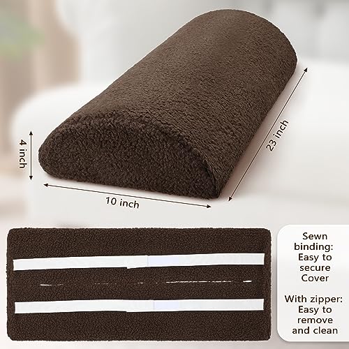 Wesiti Recliner Leg Rest Cushion Footrest Pillow Elevate Feet, Chocolate - color: Chocolate