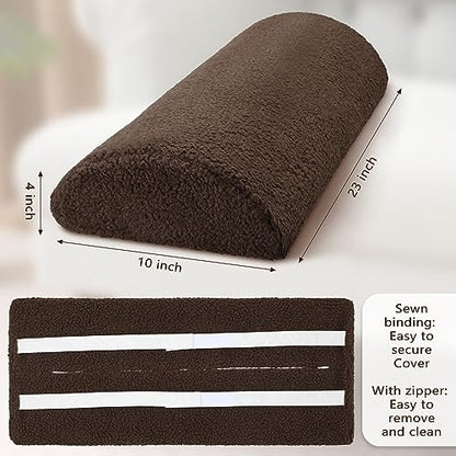 Wesiti Recliner Leg Rest Cushion Footrest Pillow Elevate Feet, Chocolate - color: Chocolate