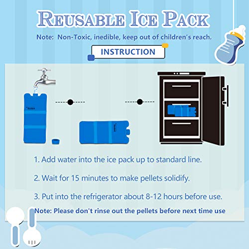 Teamoy Breastmilk Ice Pack (Pack of 2), Large - size: Large 6 Bottle(Pack of 2)
