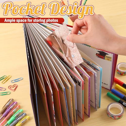 Motipuns School Memory Book Photo Album for Kids, Horizontal Style - style: Horizontal Style