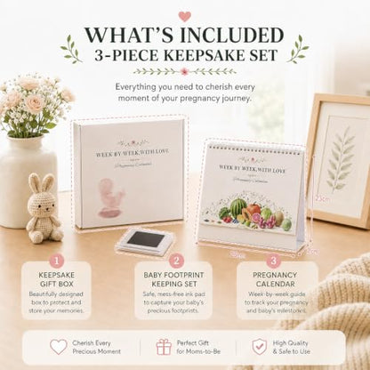 Pregnancy Calendar for First Time Moms 48-Page Keepsake Set