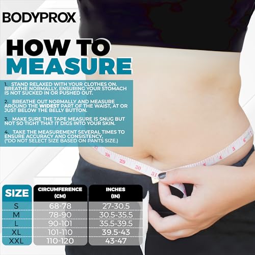 Bodyprox Breathable Back Brace, Back Support Brace for Men and Women. - size: Large