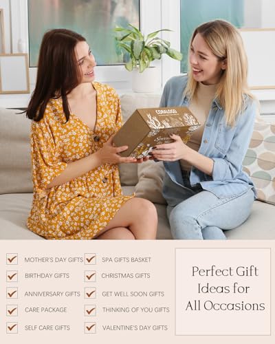 11pcs Natural Pampering Spa Gift Baskets for Women, Coconut - color: Coconut