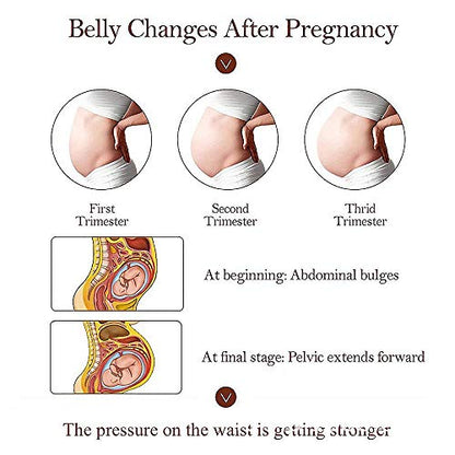 Pregnancy Belly Band 3-in-1 Elastic Maternity Support Reduce Pain - size: Large (Pack of 1)