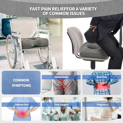 Portable Inflatable Seat Cushion,Pressure Relief