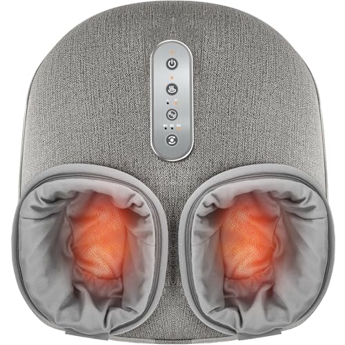 Medcursor Foot Massager with Heat, Shiatsu Deep Kneading - color: Grey