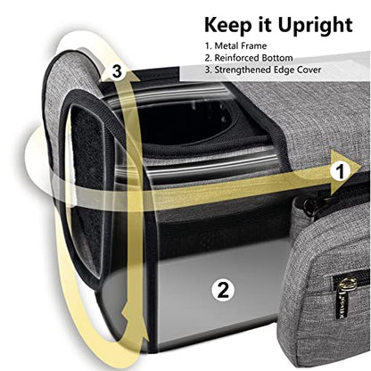 TOPDesign Universal Baby Stroller Organizer, Stroller Caddy with Heightened Insulated Cup Holders & Non-Slip Secure Hooks Accessories, Fits Most Strollers, Machine Washable (Zoo) - color: Zoo, style: Basic