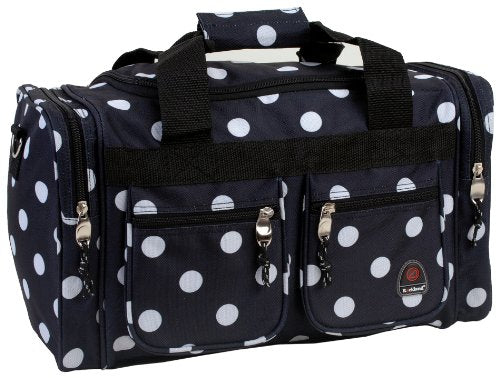 Rockland 19" Polyester Duffel Bag, Black Dot - color: Black Dot, size: 19"
