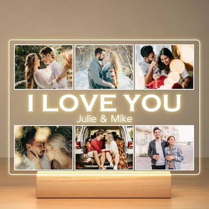 Custom Picture Frame, Personalized Anniversary Birthday Gifts for Women Men - color: Style-06-01