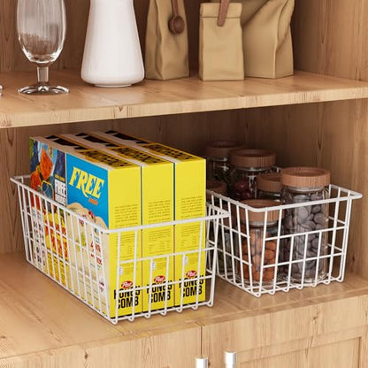 Orgneas Upright Freezer Organizer Bins Metal Wire Storage Container Basket